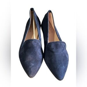 Barney’s of New York Navy suede loafer size 37